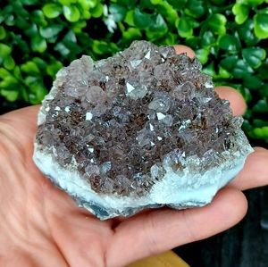Dark Purple Brazilian Amethyst Crystal Cluster-